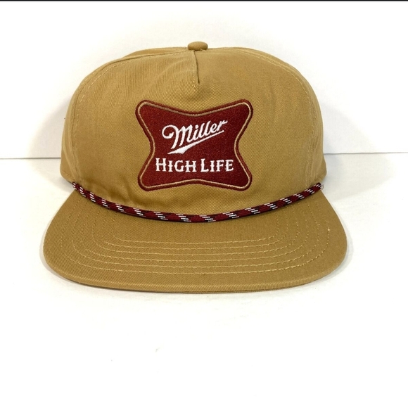 Miller High Life Tan Retro Baseball Rope Cap - Picture 1 of 3